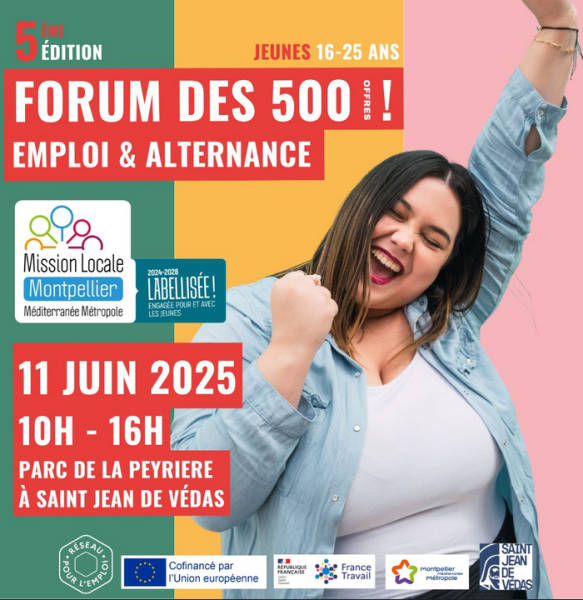 Rendez-nous visite au forum des 500 offres d'emploi le 11 juin !